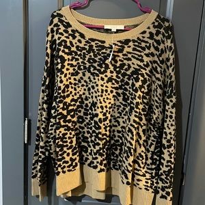 Loft animal print sweater